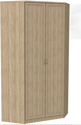 Распашной шкаф 403 несимметричный, цвет Дуб Сонома в Магнитогорске - изображение
