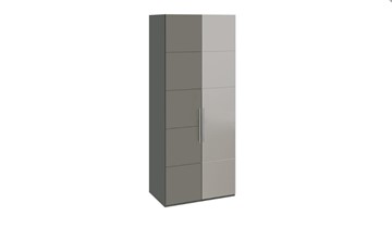 Шкаф Наоми с 1 зеркальной правой дверью, цвет Фон серый, Джут СМ-208.07.04 R в Челябинске - предосмотр