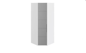 Шкаф Наоми с зеркальной левой дверью, цвет Белый глянец СМ-208.07.07 L в Магнитогорске