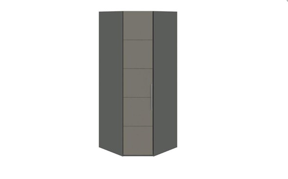 Угловой шкаф Наоми, цвет Фон серый, Джут СМ-208.07.06 в Миассе - изображение