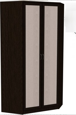 Распашной шкаф 403 несимметричный, цвет Венге в Магнитогорске - изображение
