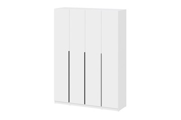 Шкаф четырехстворчатый ШК 5 (1600) Белый текстурный в Миассе