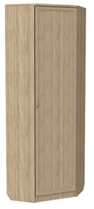 Распашной шкаф 402 угловой со штангой, цвет Дуб Сонома в Миассе