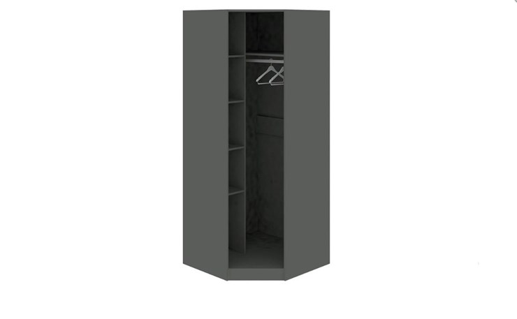 Угловой шкаф Наоми, цвет Фон серый, Джут СМ-208.07.06 в Миассе - изображение 1