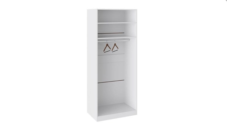 Распашной шкаф Наоми с 2-мя дверями, цвет Белый глянец СМ-208.07.03 в Челябинске - изображение 1