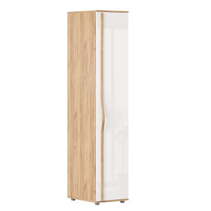 Шкаф в спальню Марта-2 Дуб золотой/Белый глянец ЛД 406.010 в Копейске - изображение