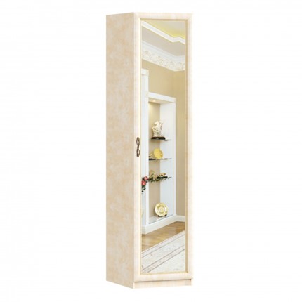 Шкаф распашной Александрия с зеркалом ЛД 625.042, Рустика/Кожа Ленто в Миассе - изображение