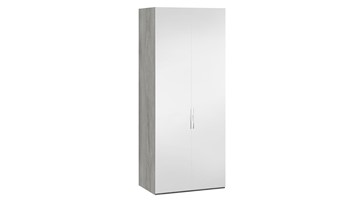 Шкаф для одежды Эмбер СМ-348.07.004 (Дуб Гамильтон/Белый глянец) в Миассе