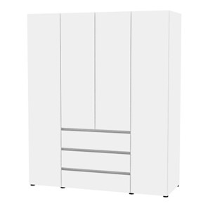 Шкаф 4-х дверный Аларти Erik H334 (Белый) в Копейске