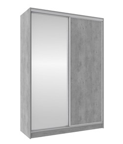 Шкаф 2-х створчатый 1600 Домашний Зеркало/ЛДСП, Atelier светлый в Копейске