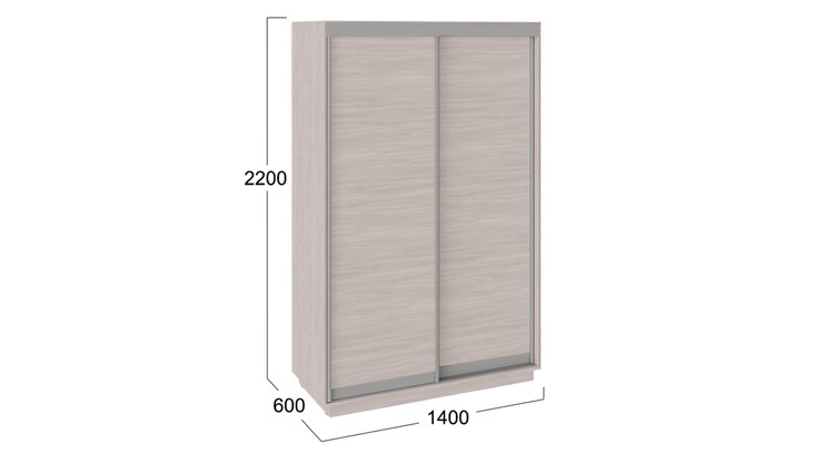 Шкаф 2-х дверный Румер, цвет Ясень шимо СШК 1.140.70-11.11 в Миассе - изображение 2