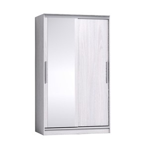 Шкаф 2-х дверный Strike 1200 Зеркало/ЛДСП (Ясень анкор светлый) в Златоусте