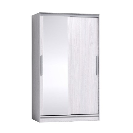 Шкаф 2-х дверный Strike 1200 Зеркало/ЛДСП (Ясень анкор светлый) в Миассе - изображение