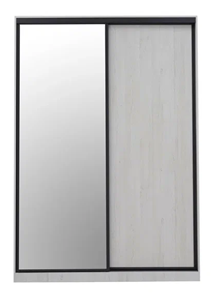 Шкаф с зеркалом Ивару Винтер-6.16, винтерберг/темно-серый в Челябинске