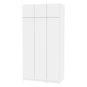Шкаф трехдверный Аларти Malta light H289 + Антресоль HA3 (Белый) в Миассе