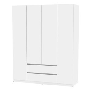 Шкаф 4-дверный Malta light H302 (Белый) в Миассе