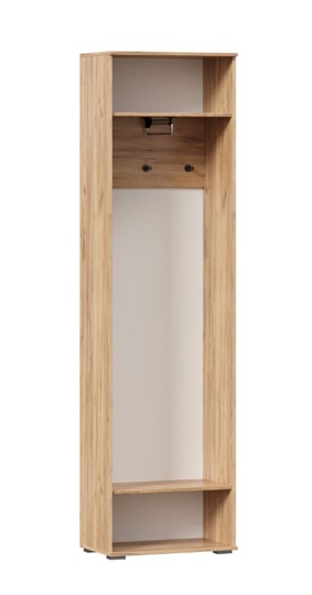 Шкаф одностворчатый Фиджи с декоративными накладками 659.300, Дуб Золотой/Антрацит в Копейске - изображение 2