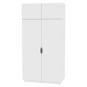 Двухдверный шкаф Аврора (H31) 2322х1201х540, Белый в Миассе