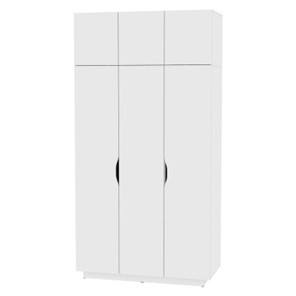Распашной шкаф Аврора (H23) 2322х1201х540 Белый в Копейске