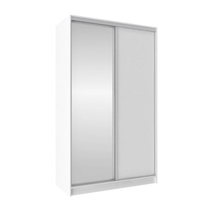 Шкаф 1350 Домашний Зеркало/ЛДСП, Белый в Миассе