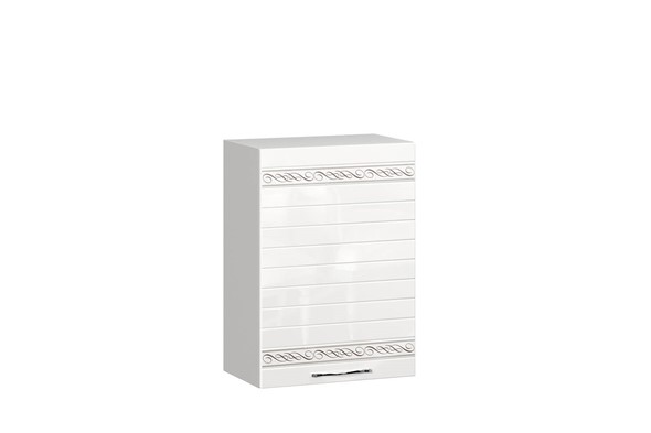 Шкаф настенный Анастасия 500 008.081.000 белый глянец в Миассе - изображение