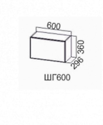 Шкаф настенный Волна, ШГ600/360 в Челябинске - изображение