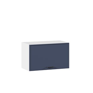 Навесной горизонтальный шкаф 600 Индиго ЛД 298.710.000.119, Белый/Тёмно-синий в Магнитогорске