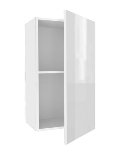 Шкаф на кухню 400, Шервуд, ЛД 281.320.000.158, белый/белый глянец в Челябинске - изображение 1