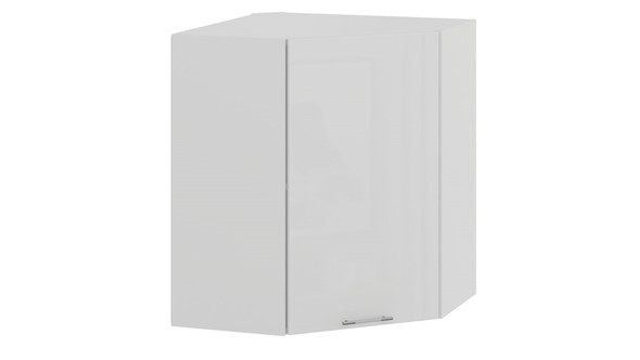 Угловой кухонный шкаф Весна 1В6У (Белый/Белый глянец) в Копейске - изображение