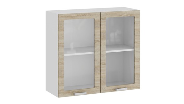 Кухонный шкаф Гранита 1В8С (Белый/Дуб сонома) в Копейске - изображение