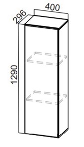 Шкаф-надстройка Стайл, ПН400(720/296), МДФ в Миассе