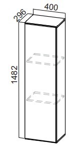 Шкаф-надстройка Стайл, ПН400(912/296), МДФ в Миассе