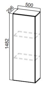 Кухонный пенал-надстройка Стайл, ПН500(912/296), МДФ в Копейске