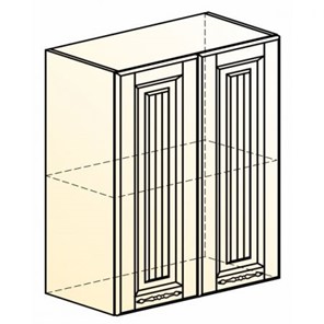 Шкаф навесной Бавария L600 H720 (2 дв. гл.) в Миассе