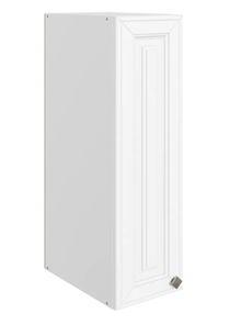 Шкаф навесной Мишель L200 H720 (1 дв. гл.) эмаль (белый/белый) в Магнитогорске