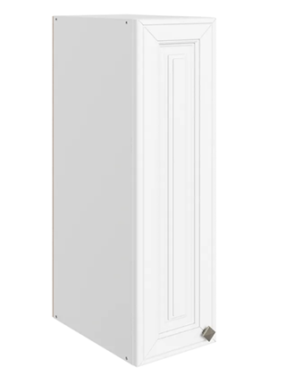 Шкаф навесной Мишель L200 H720 (1 дв. гл.) эмаль (белый/белый) в Челябинске - изображение