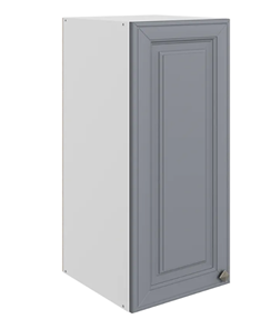 Шкаф кухонный Мишель L300 H720 (1 дв. гл.) эмаль (белый/серый) в Челябинске