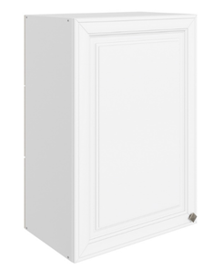 Настенный шкаф Мишель L500 H720 (1 дв. гл.) эмаль (белый/белый) в Челябинске