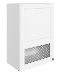 Кухонный шкаф Мишель L500 H720 (1 дв. окош.) эмаль (белый/белый) в Копейске