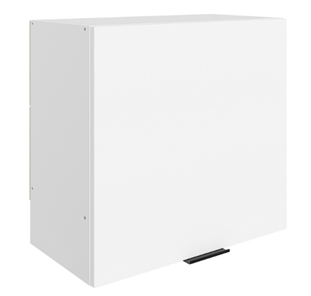 Шкаф на кухню Стоун L600 Н566 (1 дв. гл.) (белый/джелато софттач) в Магнитогорске
