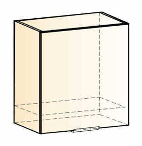 Шкаф на кухню Стоун L600 Н566 (1 дв. гл.) (белый/джелато софттач) в Копейске - предосмотр 1