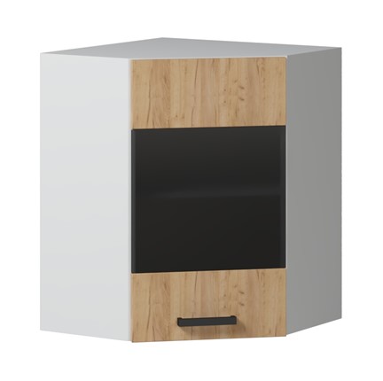 Кухонный шкаф угловой 600 с стеклом в Миассе - изображение