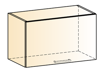 Навесной шкаф Яна L600 Н360 (1 дв. гл.) в Златоусте