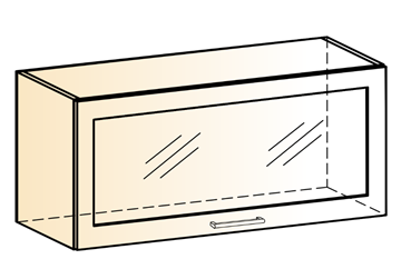 Кухонный шкаф Яна L800 Н360 (1 дв. рам.) в Златоусте