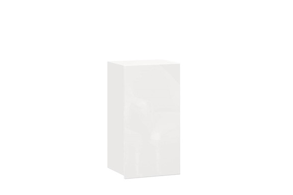 Шкаф на кухню 400, Шервуд, ЛД 281.320.000.158, белый/белый глянец в Челябинске - изображение