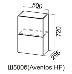 Кухонный шкаф Модерн New барный, Ш500б(Aventos HF)/720, МДФ в Миассе