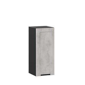 Навесной кухонный шкаф 300 Джамис ЛД 296.310.000.058, Чёрный/Белый камень в Челябинске