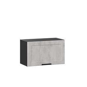 Навесной кухонный шкаф 600 горизонтальный Джамис ЛД 296.710.000.077, Чёрный/Белый камень в Челябинске