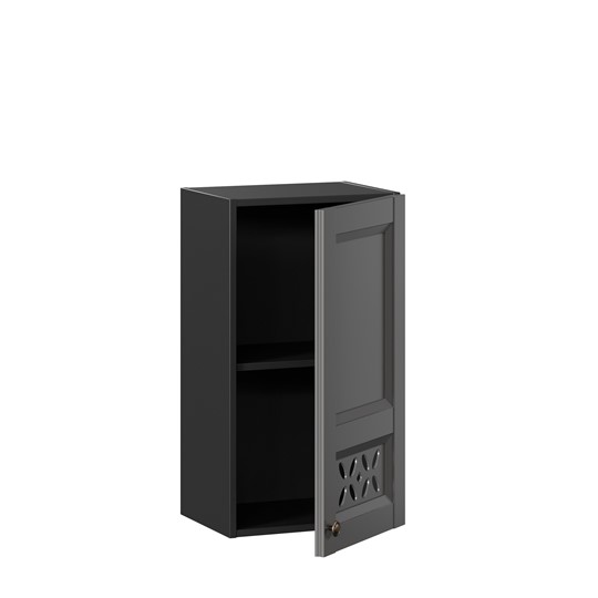 Настенный шкаф Амели-3 400 ЛД 299.320.000.025, Черный/Оникс серый в Челябинске - изображение 1