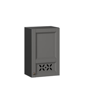 Кухонный навесной шкаф Амели-3 450 ЛД 299.330.000.028, Черный/Оникс серый в Копейске